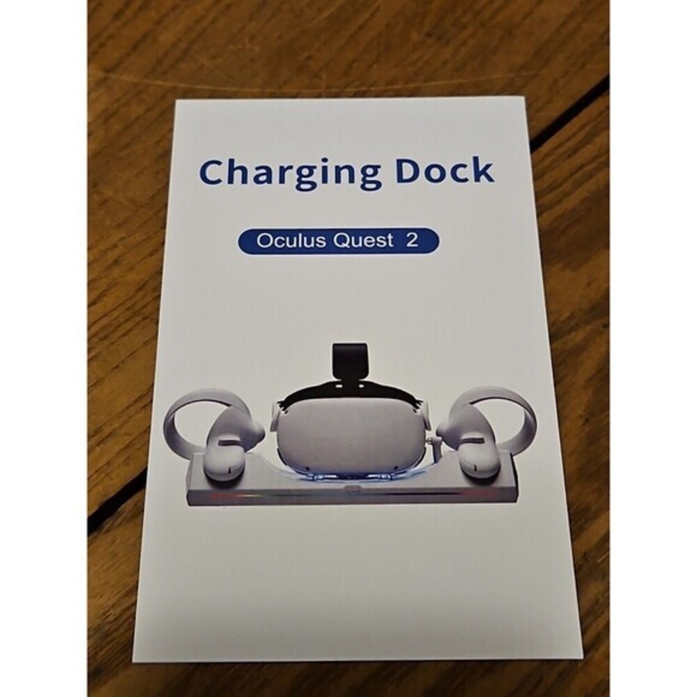 Q6 Charging Dock‎ Oculus Quest 2 Fast RGB Charger Stand US Plug New